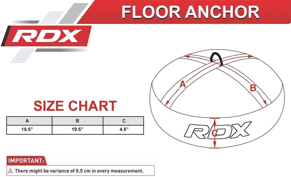 RDX anchor in gym attached to double-end speed ball demonstrating reduced swing benefit