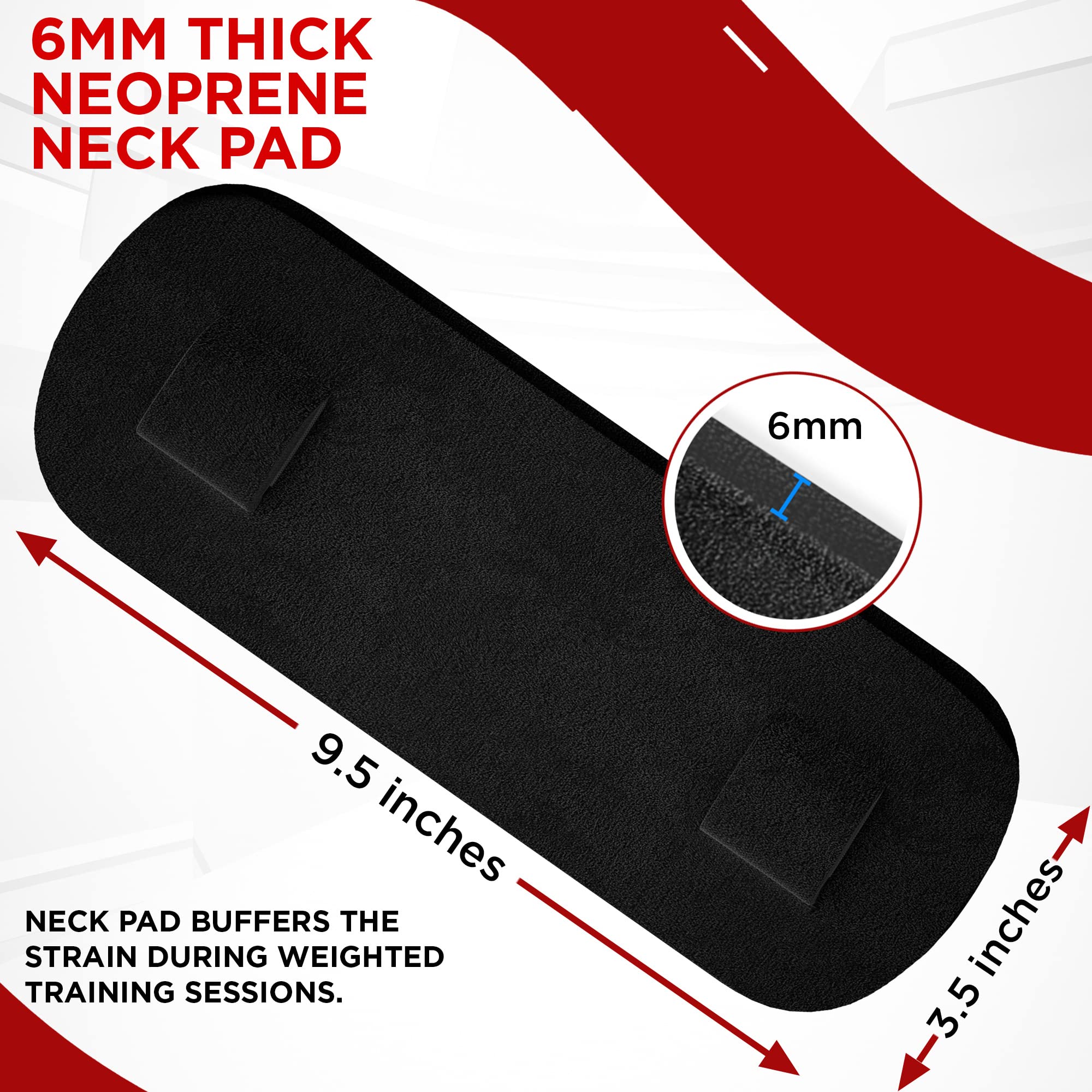RDX arm blaster curved design scale demonstrating 23-inch plate for balanced elbow support