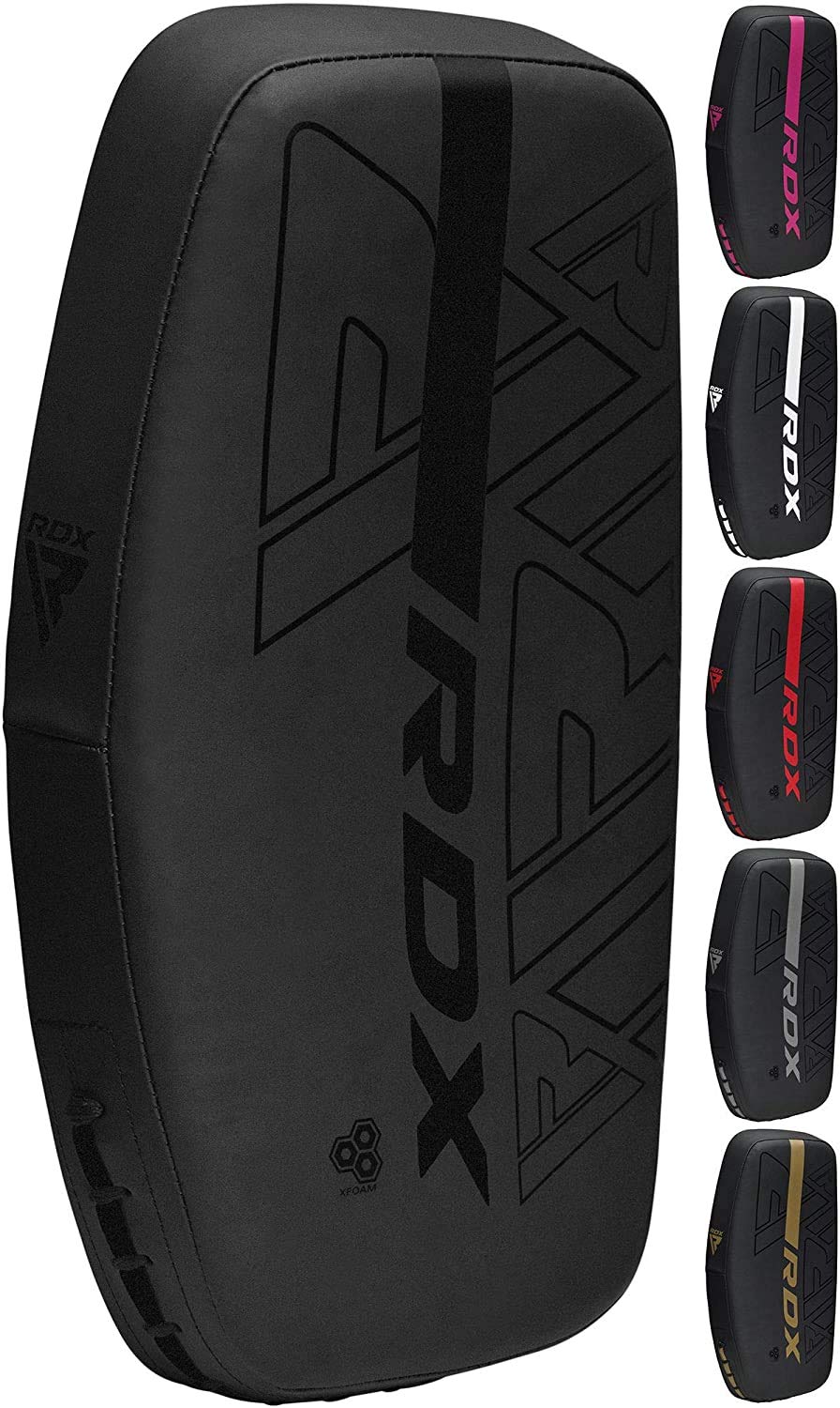 RDX front view of curved Thai pads showing full striking surface and coverage benefit