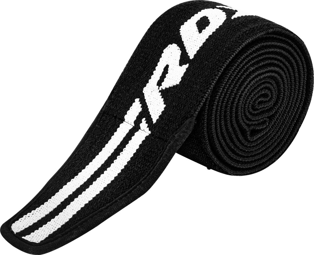 RDX folded wraps showing 3-inch width for broad knee coverage
