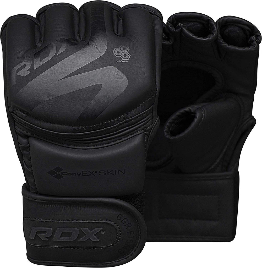 RDX front view of gloves showing strong leather and fit benefit durability