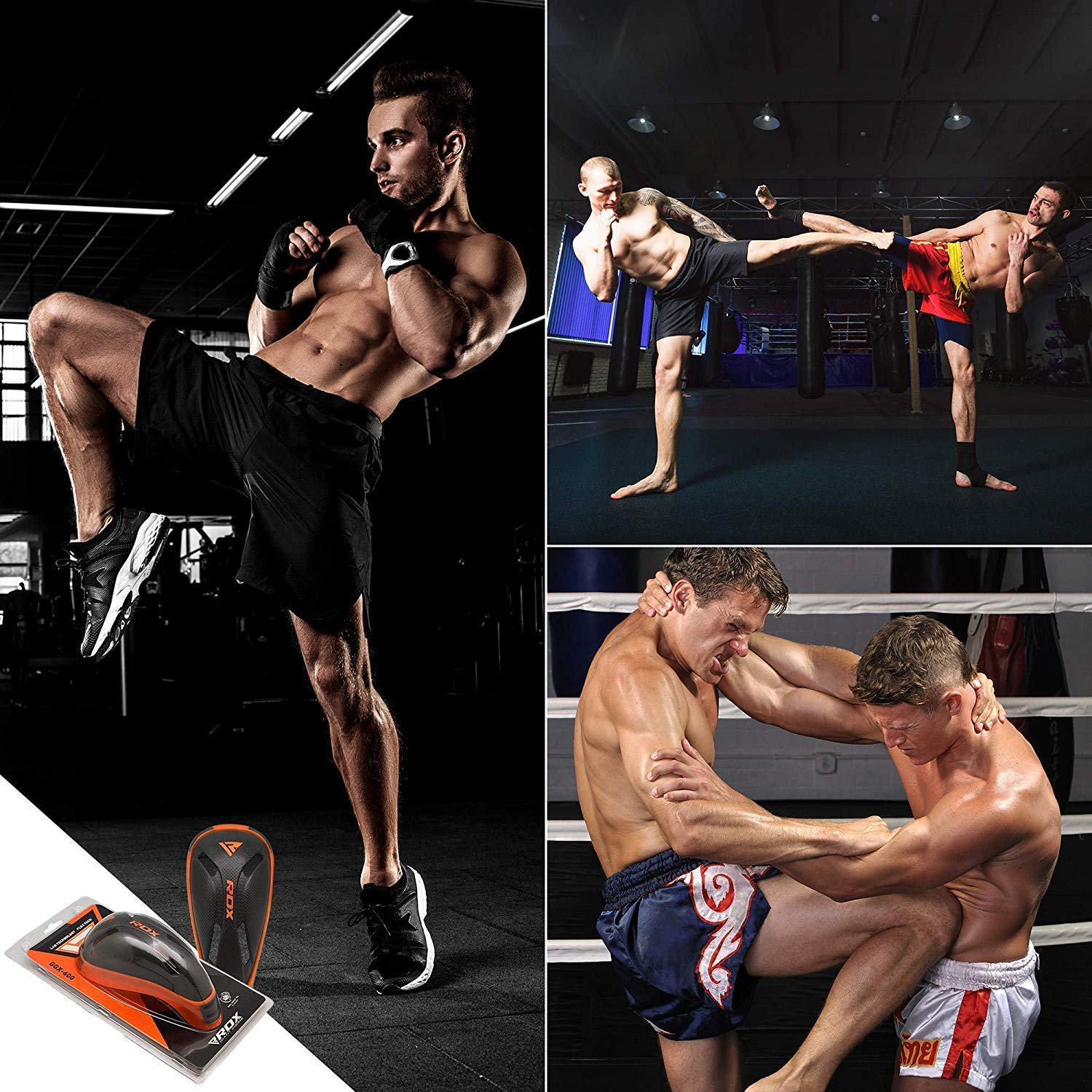 RDX groin cup in use with compression shorts for secure fit