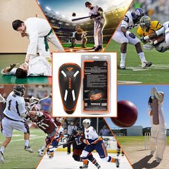 RDX groin cup side profile contour for natural movement