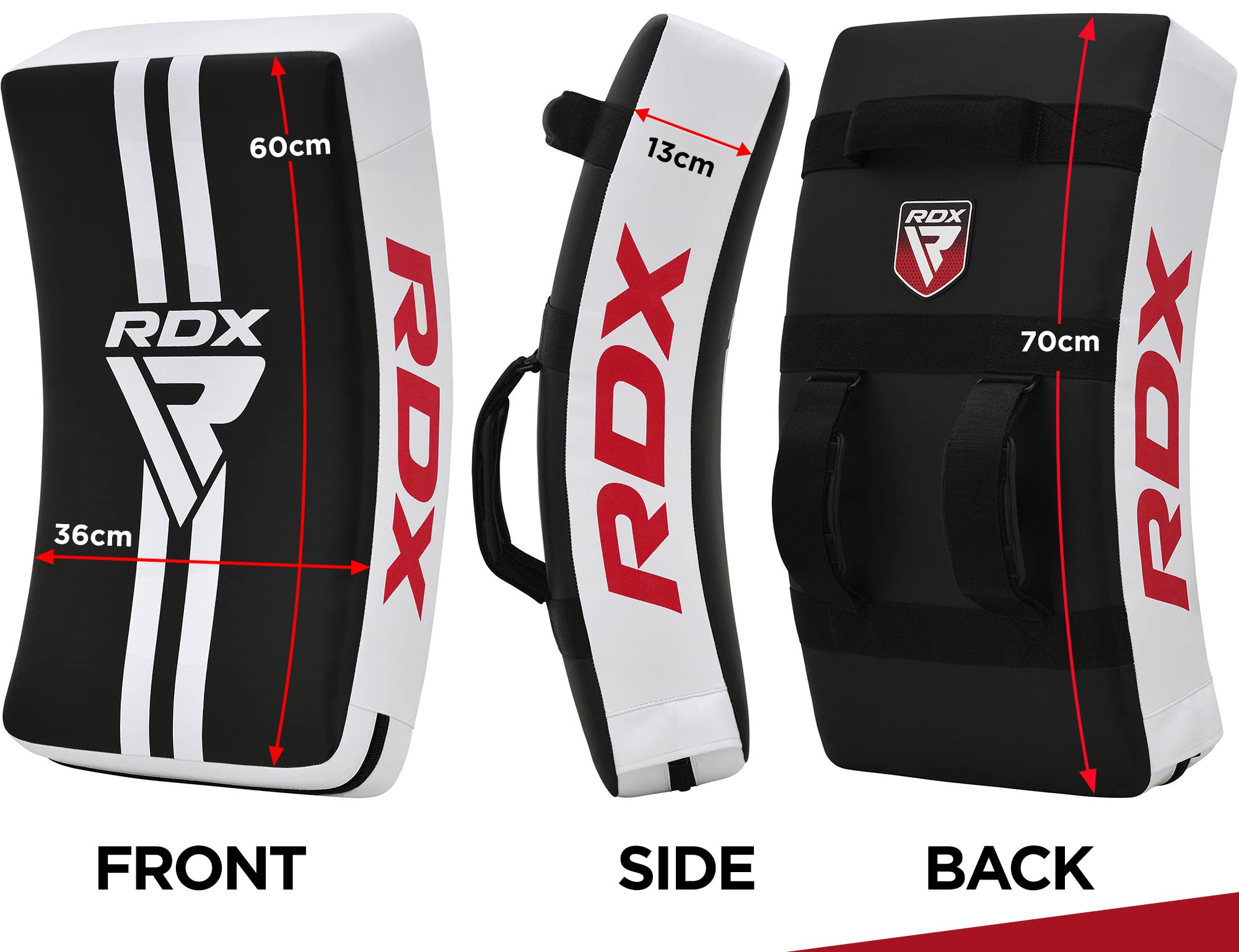 RDX top handle PVC reinforced close-up providing a strong grip for angled strikes