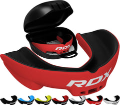 RDX mouth guard front view showing full-coverage guard and clear profile for protection