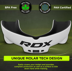 RDX mouth guard stored in durable case for clean transport