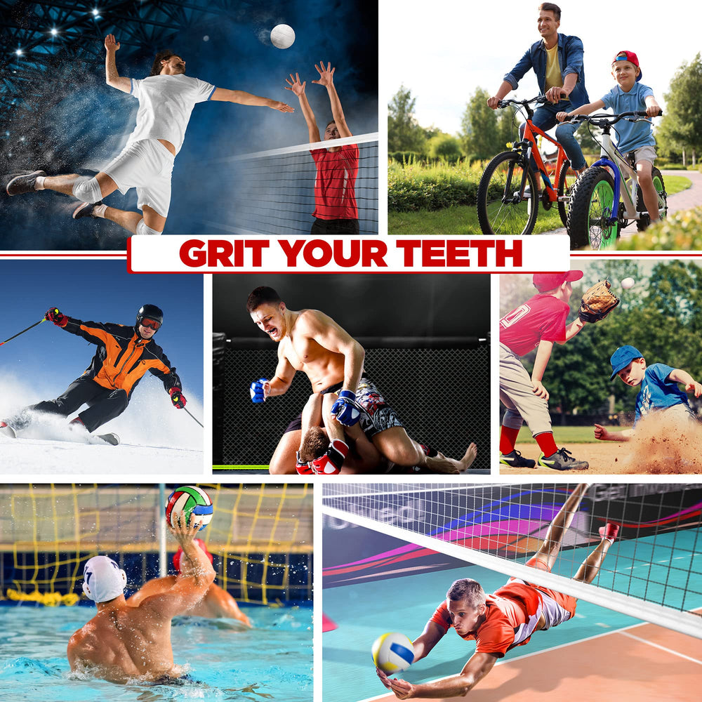 RDX mouth guard in-mouth demonstration showing comfortable fit and speech-friendly design
