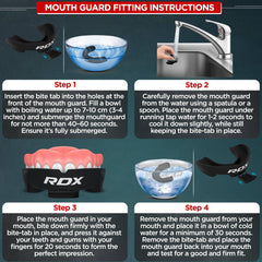 RDX mouth guard side vents and 19mm profile allowing natural breathing during use