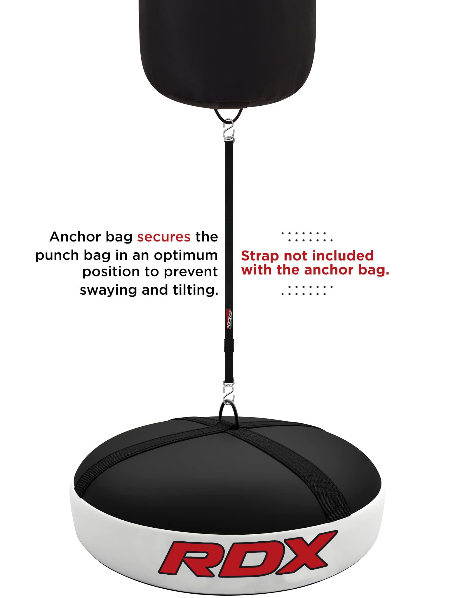 RDX side profile showing 45cm width for broader floor contact and improved stability benefit