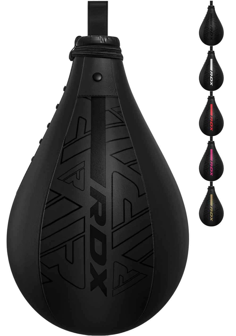RDX speed bag front view showing compact Maya hide leather and fast rebound