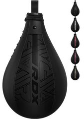 RDX speed bag front view showing compact Maya hide leather and fast rebound