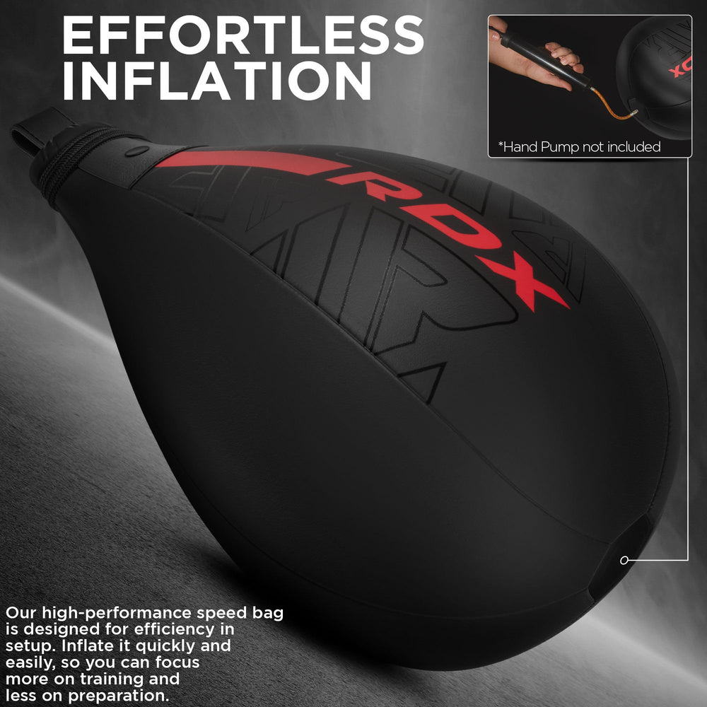 RDX speed bag mounted on a 360-degree swivel for smooth circular motion