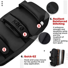 RDX reinforced handle detail providing stable grip and reduced slip during holds