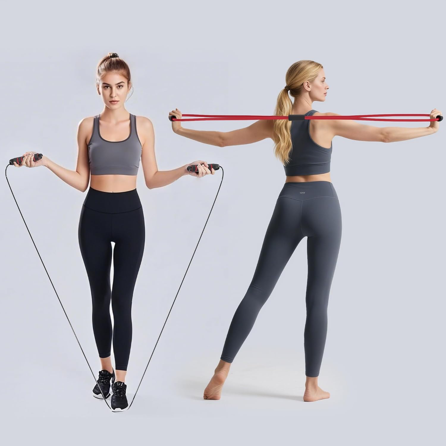 READAEER resistance band assisting rollout, helps beginners progress safely