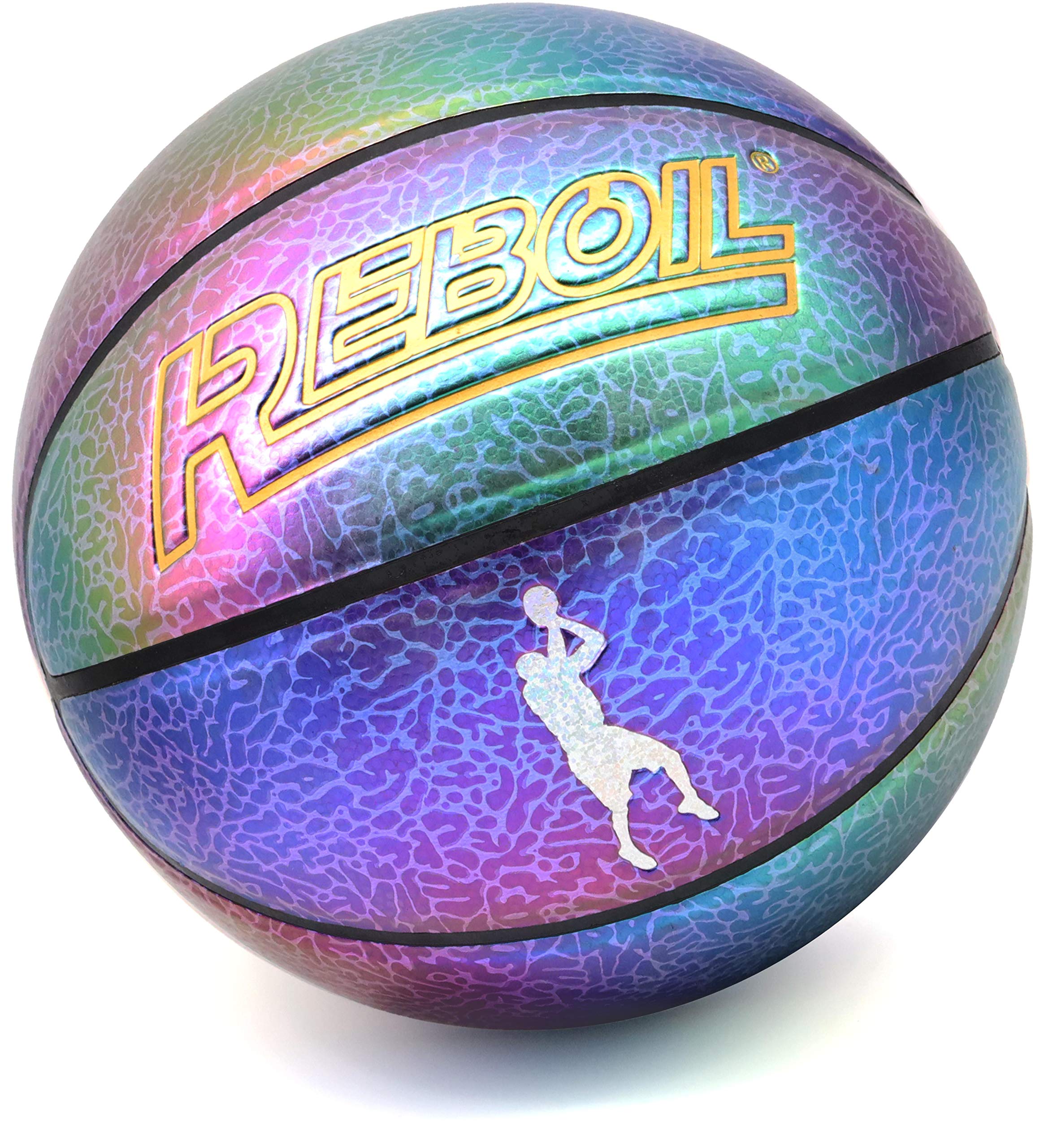 REBOILPHASE front view of Mamba Spirit basketball showing design and grip benefit