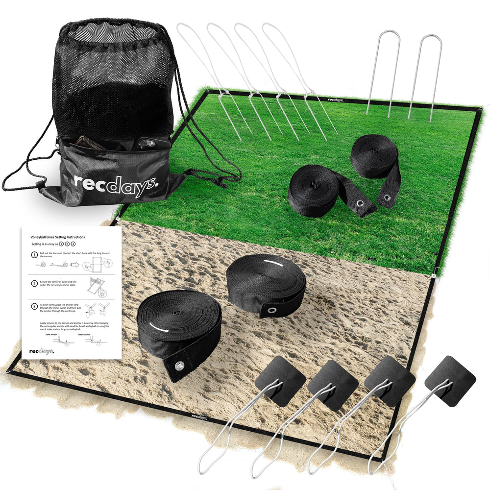 recdays front packaging showing full court kit and clear labeling for easy identification