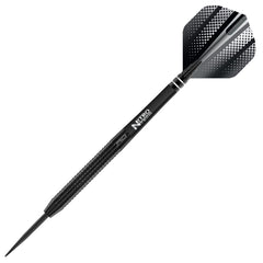 RED DRAGON assembled darts on black surface highlighting slim 85% tungsten profile improving grouping