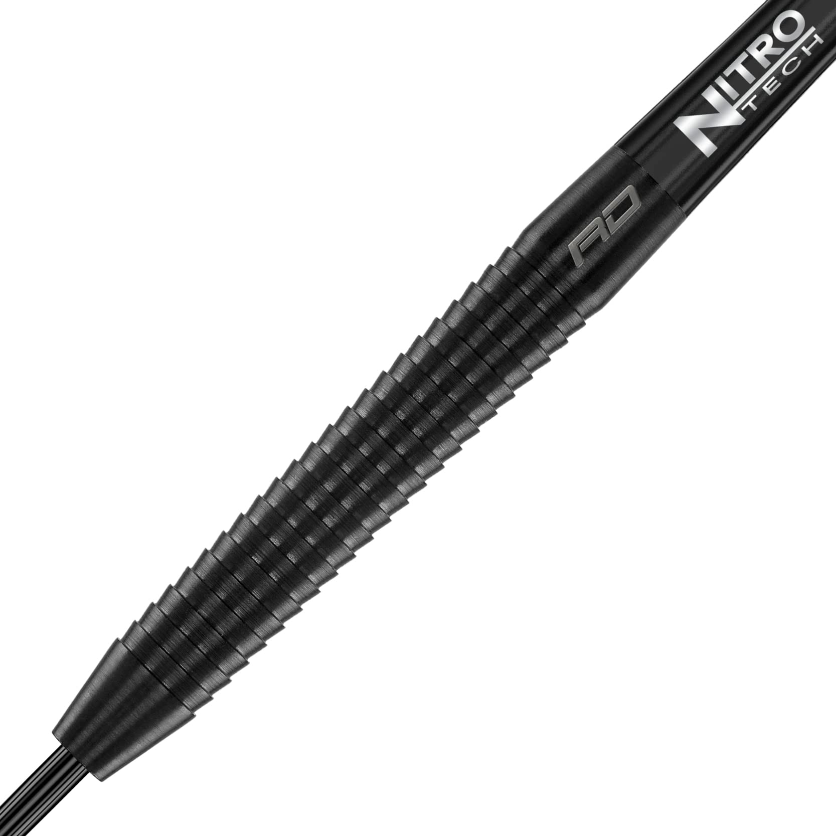 RED DRAGON darts held in hand to show scale and balanced 28g weight for steady throws