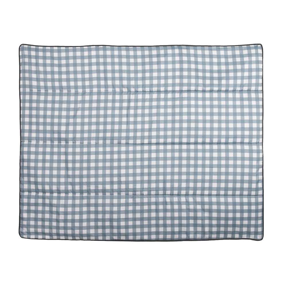 RED ROVR folded blanket inside matching tote for compact transport