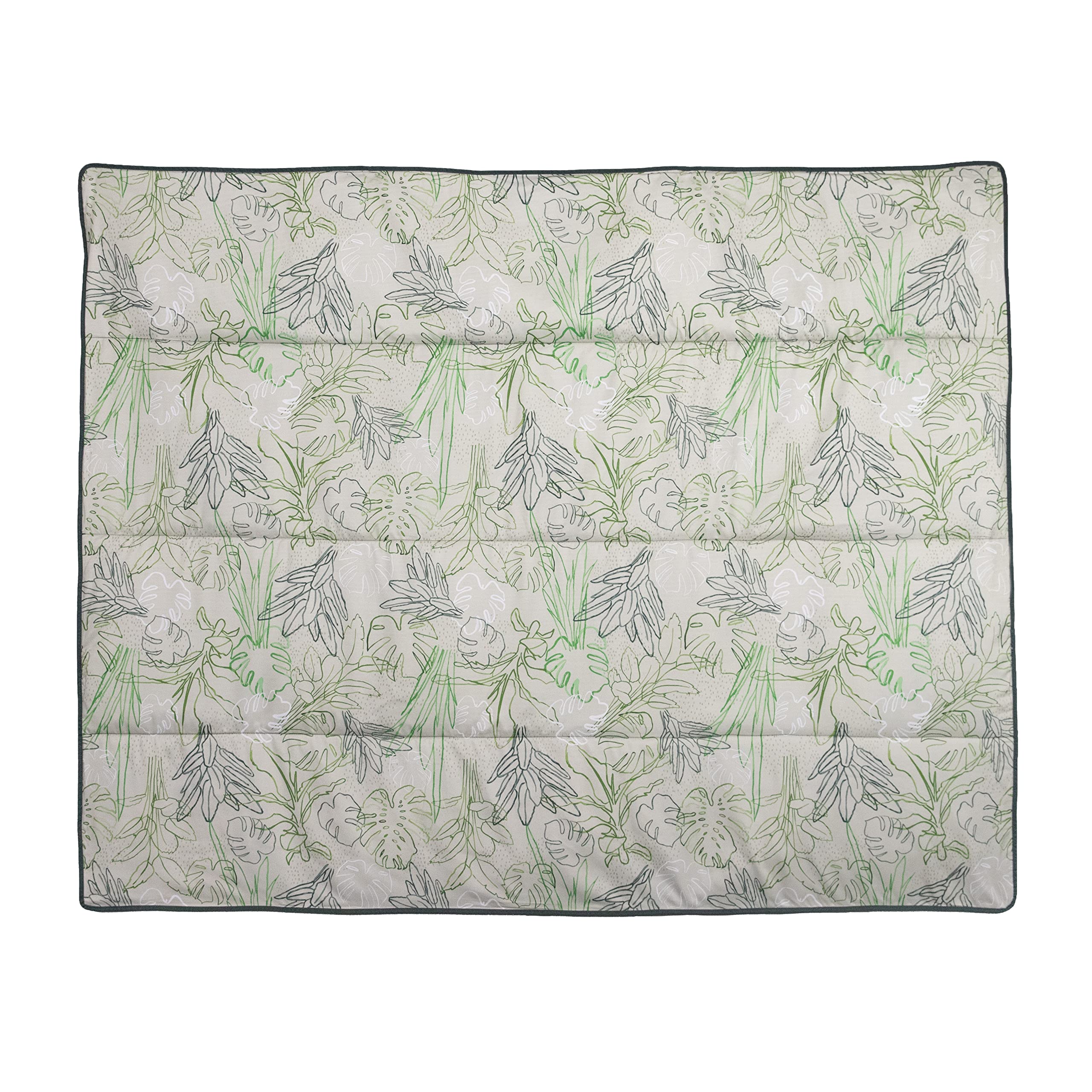 RED ROVR folded Rain Forest blanket inside tote, compact for easy transport