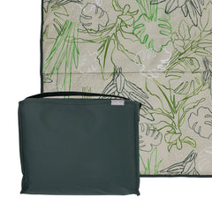 RED ROVR front view of Rain Forest blanket showing full design and soft surface for comfort