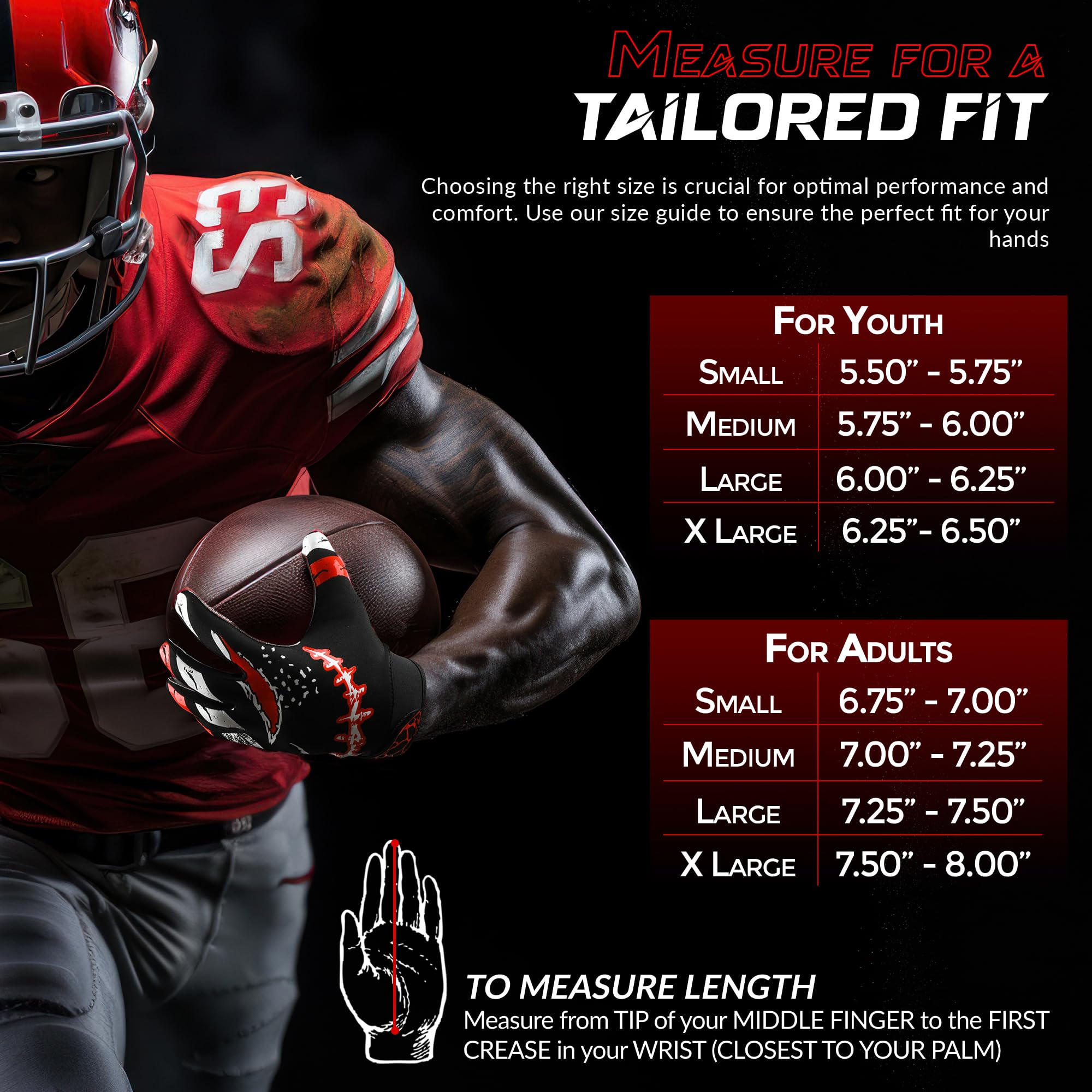 RED WORLD stitching and label close-up showing durable construction benefit