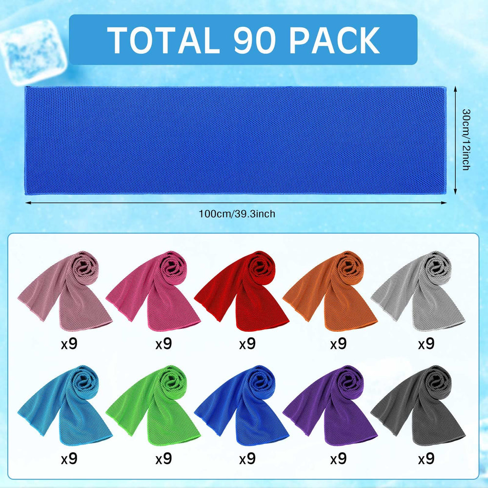 Redbaker color array laid flat displaying ten vibrant towel colors for easy selection