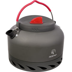 REDCAMP front view of kettle showing compact shape and durable finish for dependable boiling