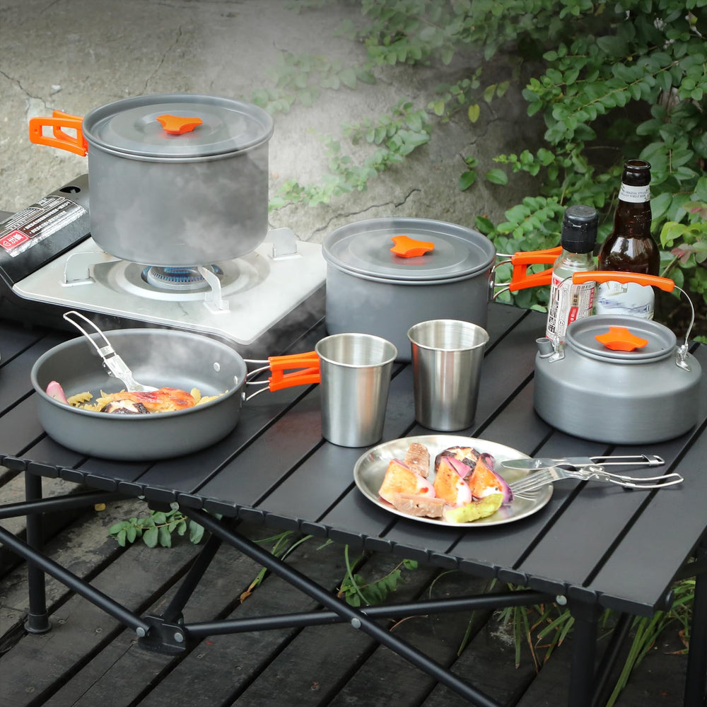 REDCAMP mesh storage bag holding utensils and small parts for organized transport