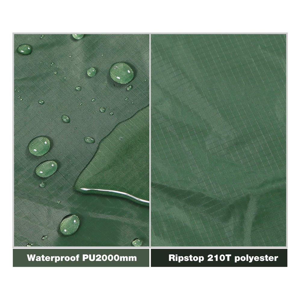 REDCAMP tarp compressed in storage bag for easy transport and packing