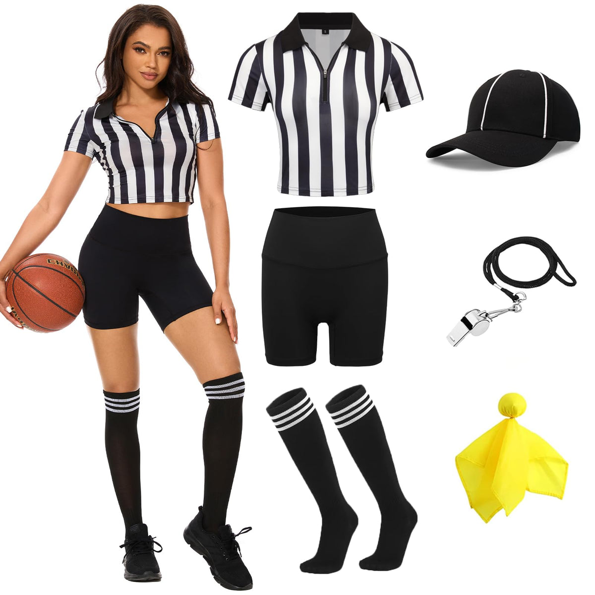 redgino full set front view showing coordinated referee outfit and easy wear