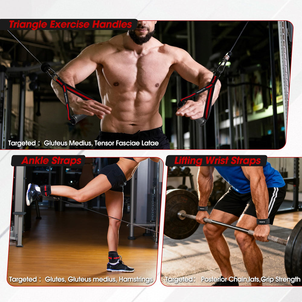 Redipo ankle strap open showing soft padding for secure leg exercises