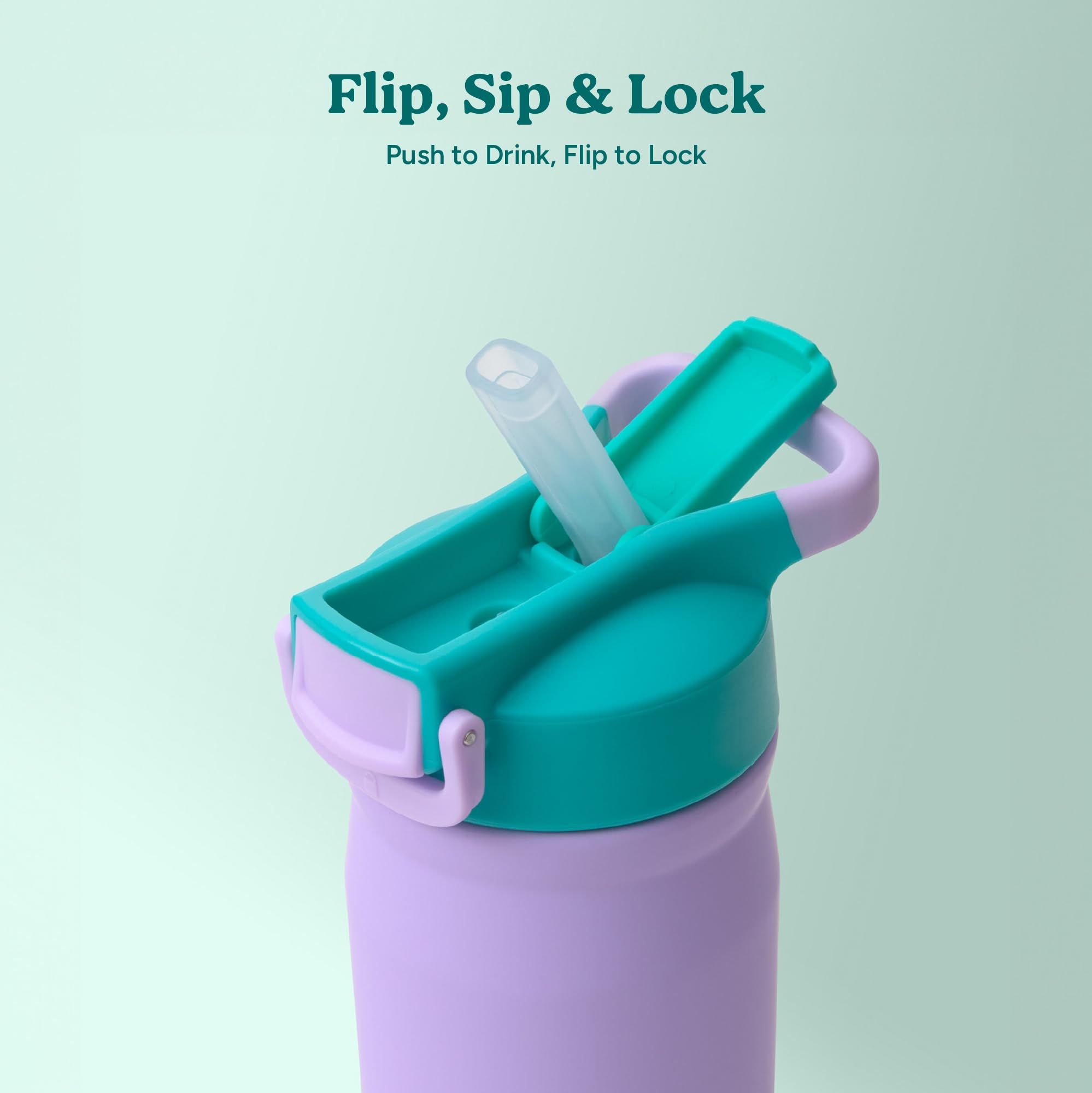 REDUCE bottle with ice demonstrating 30-hour cold retention benefit