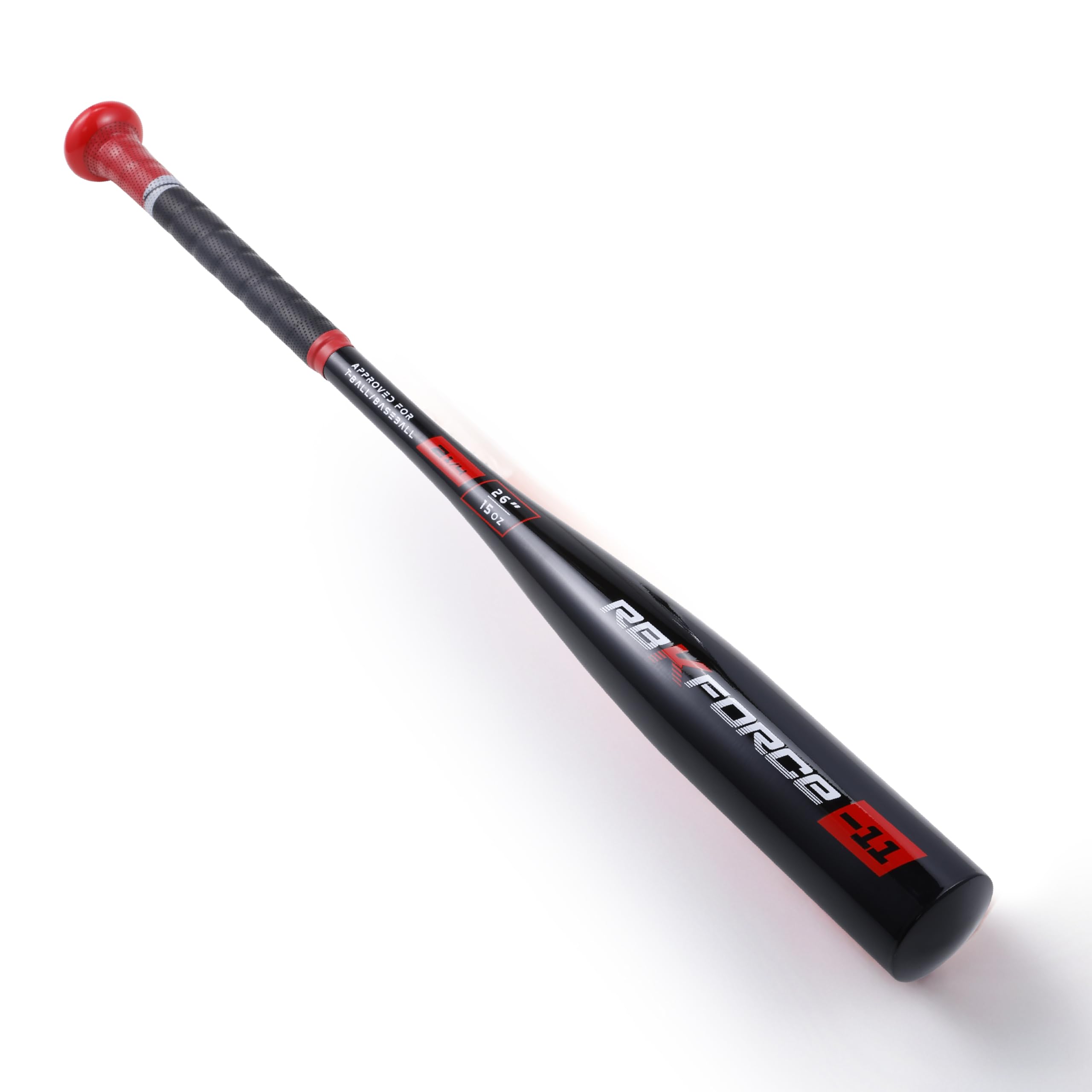 Reebok 26-inch bat front view showing balanced profile and durable construction