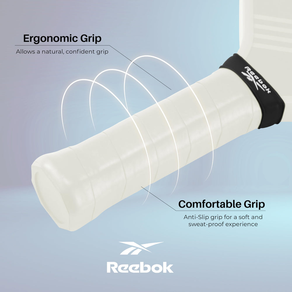Reebok two Aero Flight pickleball balls showing stable flight and durability benefits