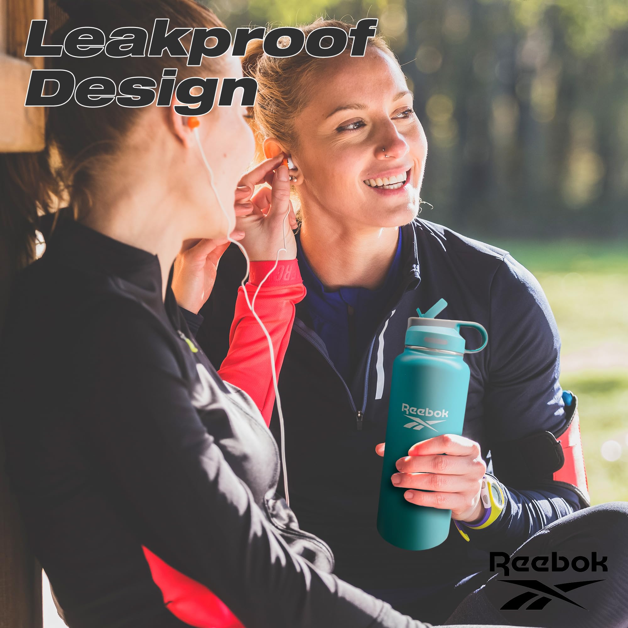 Reebok bottom detail showing sturdy base and stable placement
