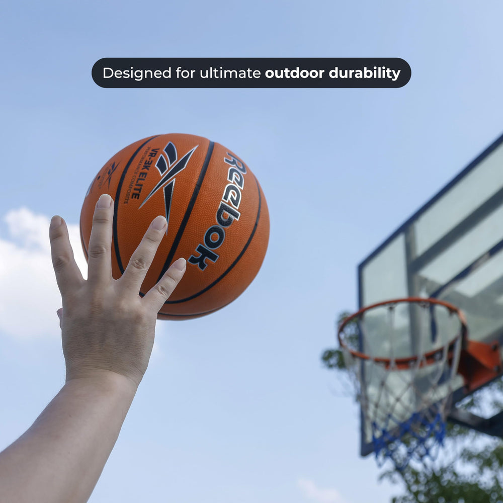Reebok inflated and deflated ball comparison illustrating compact shipping convenience
