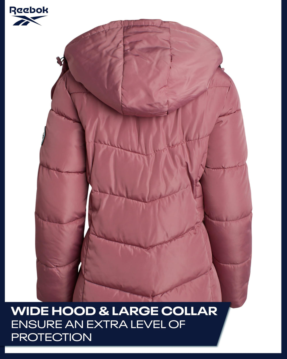 Reebok jacket beside boots showing length and scale for outfit planning