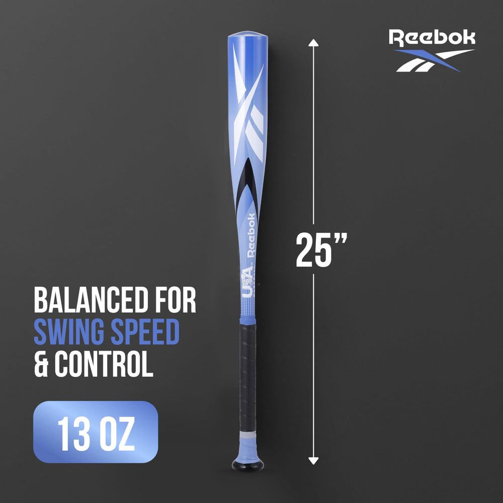 Reebok size comparison next to child illustrating proper 26-inch scale