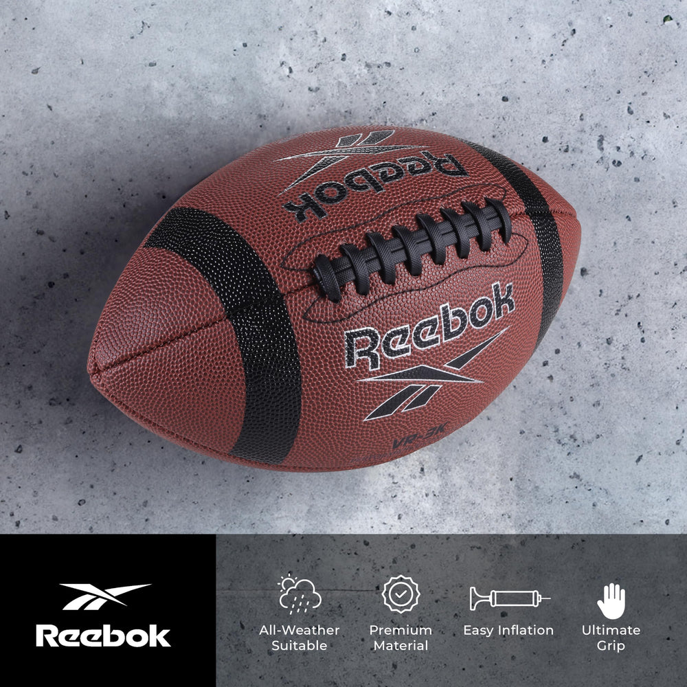 Reebok VR-3K black TPR lace detail improving handling and secure throws