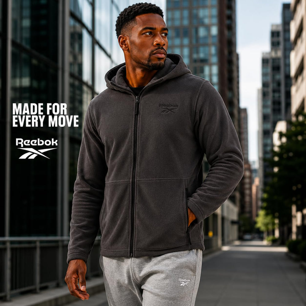 Reebok zippered pocket detail securing essentials during activity benefit