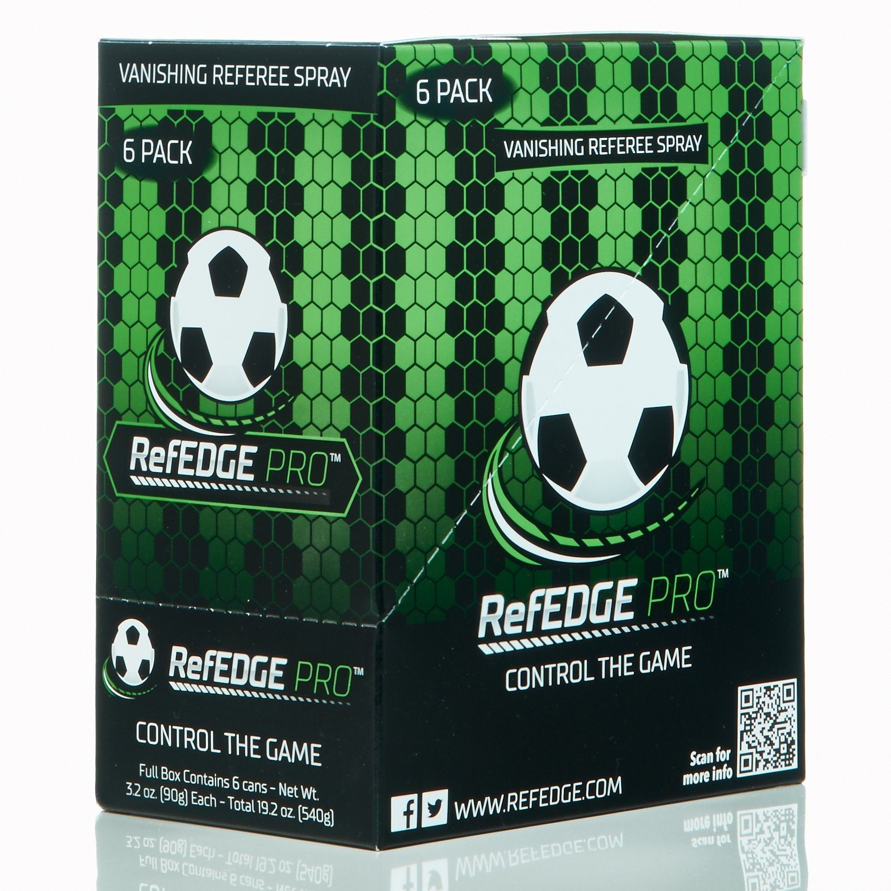 RefEDGE PRO nozzle closeup showing inverted wind-proof jet for precise lines