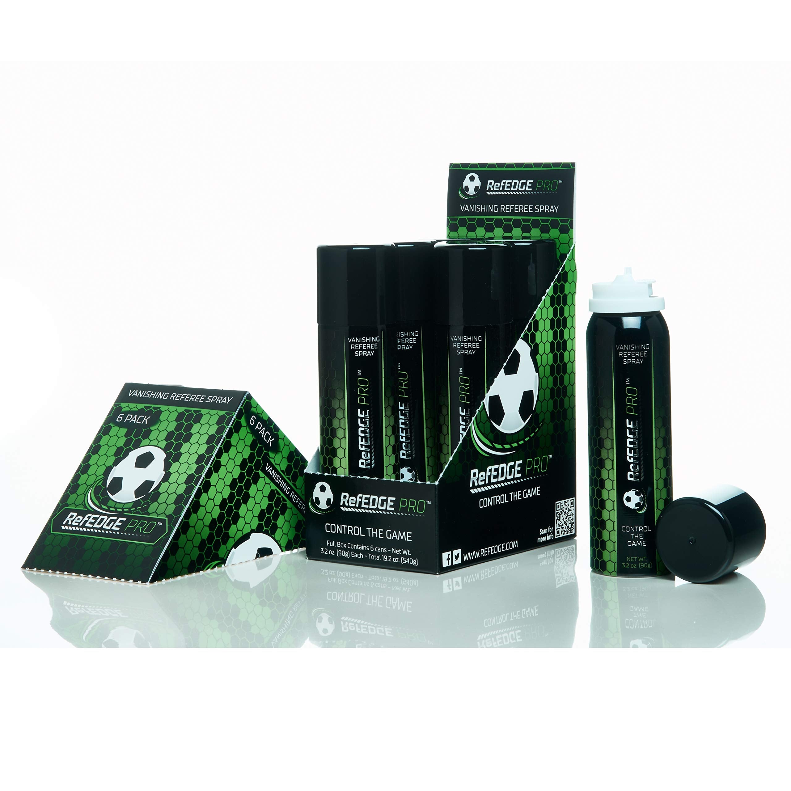 RefEDGE PRO six-pack display box converted for retail shelf convenience