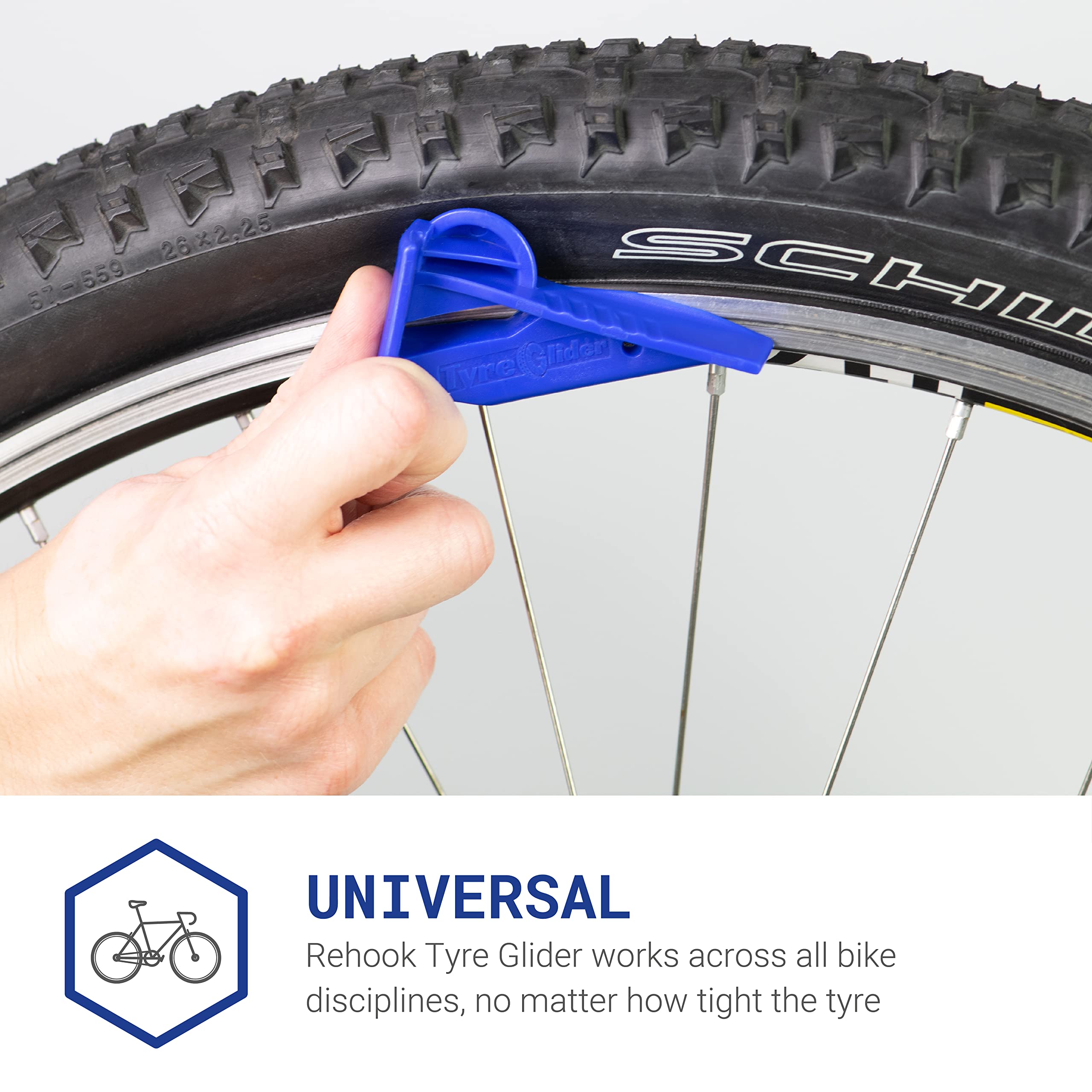 Rehook Tyre Glider 2 on a bike during a ride to show practical use