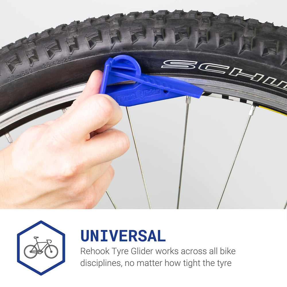 Rehook Tyre Glider 2 on a bike during a ride to show practical use
