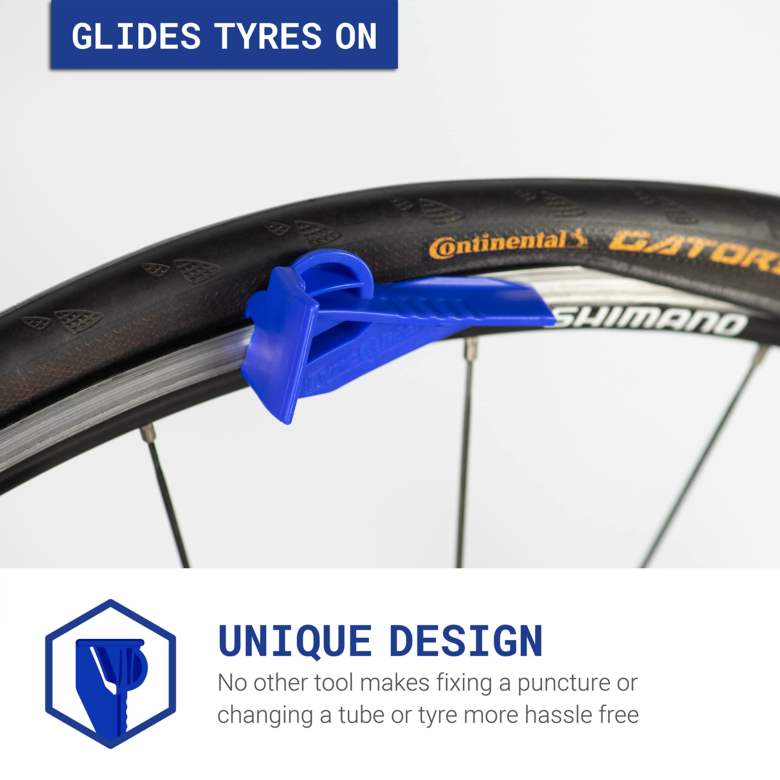 Rehook Tyre Glider 2 textured POM material for durable, low-friction use