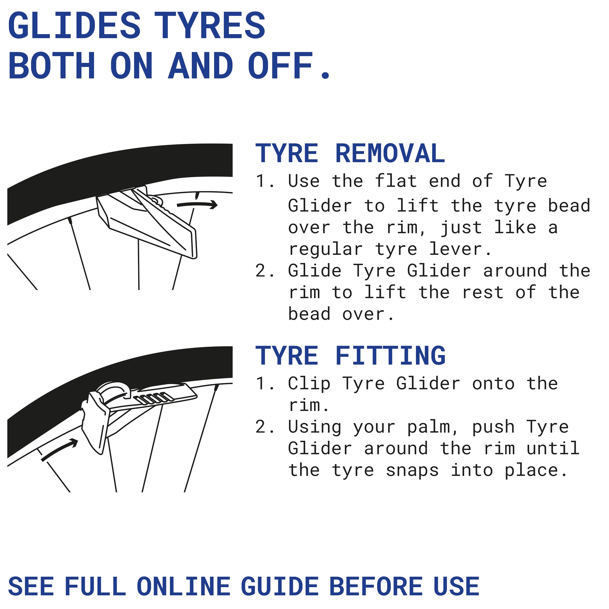 Rehook Tyre Glider 2 seating a tubeless tyre for quick inflation setup