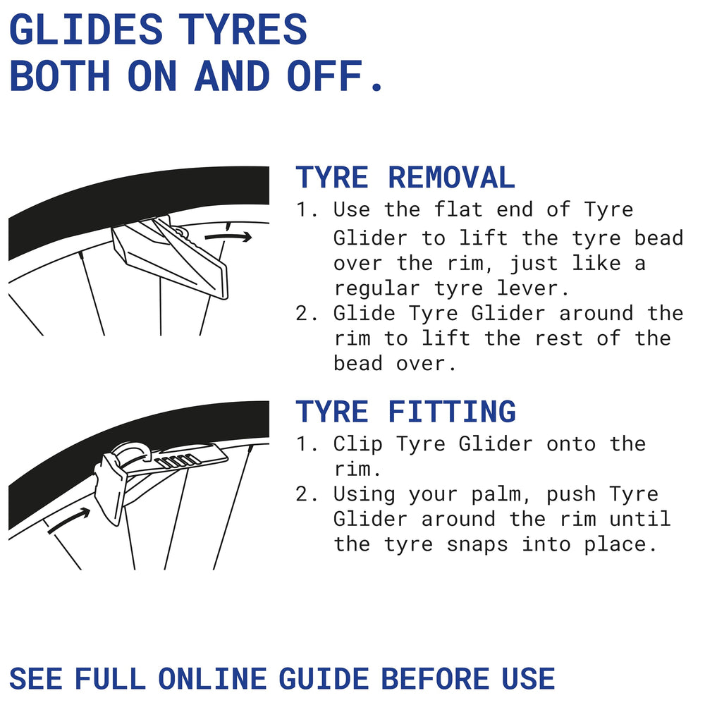 Rehook Tyre Glider 2 seating a tubeless tyre for quick inflation setup
