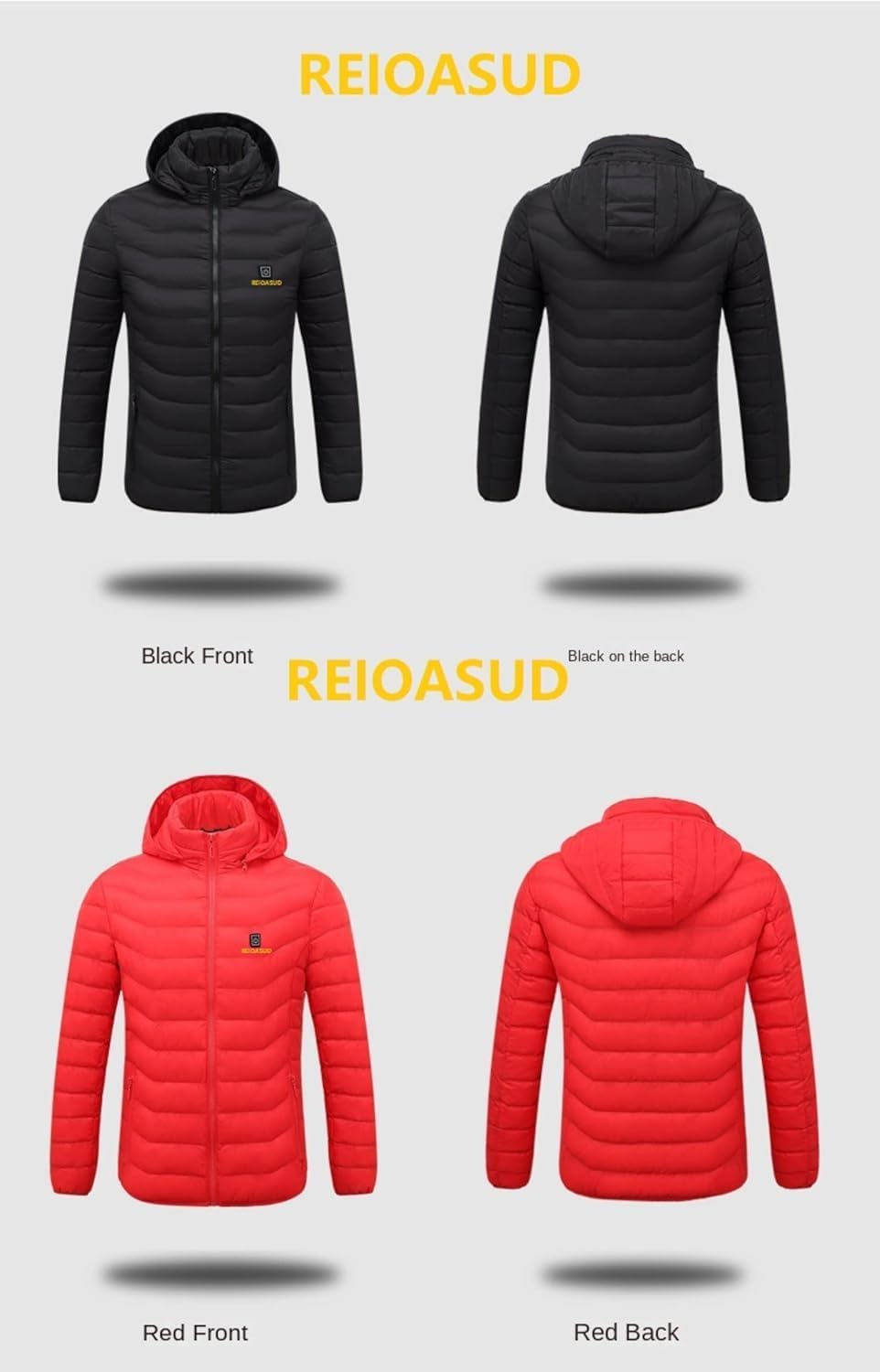 REIOASUD model cycling in winter wearing hoodie, mobility and warmth