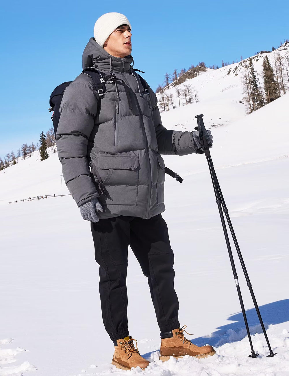 Rejork hood and collar detail showing adjustable protection and wind-blocking comfort